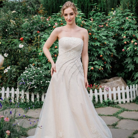 Rimi Bridal Princess Champagne Wedding Dress - Picture 1 of 10